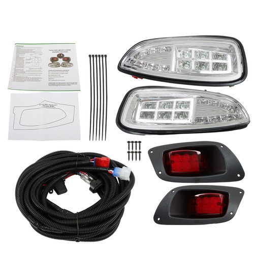 DURAFORCE Deluxe Street Legal All LED Light KIT For EZGO RXV Golf CART 2016+