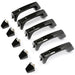 DURAFORCE For Hummer H3 H3T 2006-2010 25832250 Black Door Handle Outside Front & Rear 5PCS