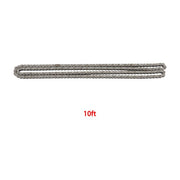 DURAFORCE 50H Heavy Duty Roller Chain 10 Feet w/Connecting Link with 2 connectors