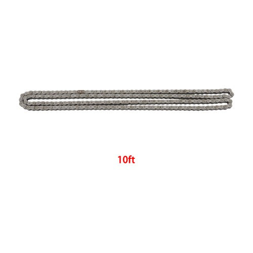 DURAFORCE 50H Heavy Duty Roller Chain 10 Feet w/Connecting Link with 2 connectors