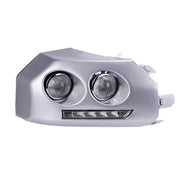 DURAFORCE For 2007-14 Toyota Fj Cruiser Chrome LED Bumper Fog Light DRL W/Wiring+Bulbs 2pc