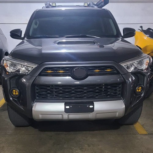 Pair LED Fog Lights Amber With Brackets for Toyota Tacoma 4Runner Tundra 2010-2023