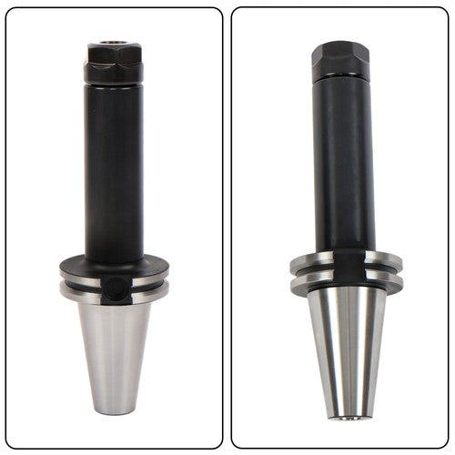 DURAFORCE 2Pcs High Speed CAT40-ER20 Collet Chucks 6" Gage Length Balanced G2.5/25000RPM