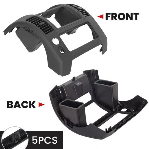 Black Center Dash Console Instrument Panel Bezel for Nissan Frontier 2005-2020