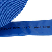 DURAFORCE 1-1/2" x 100FT PVC Irrigation Hose With Two Hose Collets，Super Wear-resistant