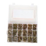 DURAFORCE 1640Pack M4 M5 M6 Stainless Steel Nuts Flat and Bolts & Lock Washers Sorting Kit