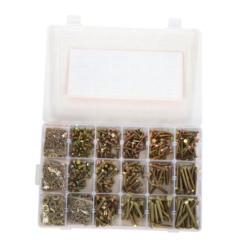 DURAFORCE 1640Pack M4 M5 M6 Stainless Steel Nuts Flat and Bolts & Lock Washers Sorting Kit