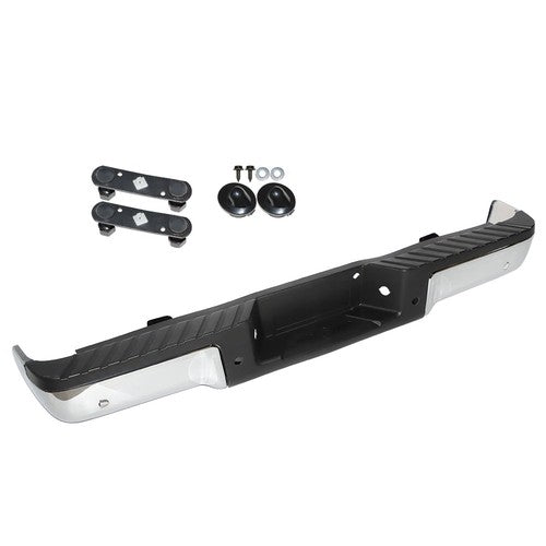 DURAFORCE Fit For Ford F150 09-14 Steel Rear Bumper Assembly Styleside With Sensor Holes