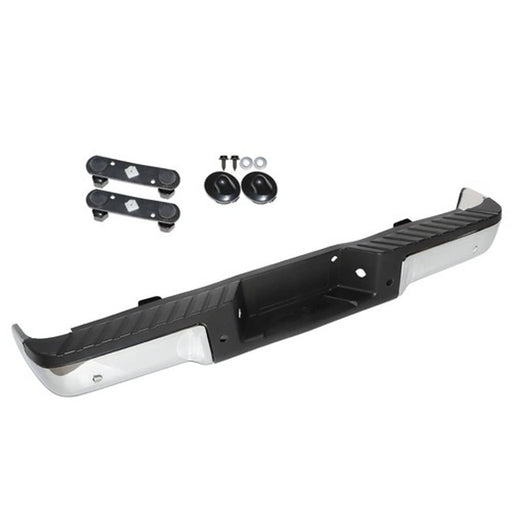 DURAFORCE Fit For Ford F150 09-14 Steel Rear Bumper Assembly Styleside With Sensor Holes