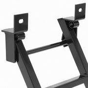 DURAFORCE Truck Bed Step 2-Rung Retractable Tailgate Ladder Heavy Duty W/L-Shaped Bracket