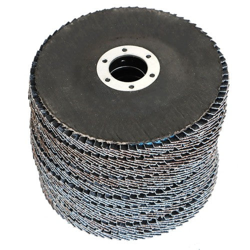 DURAFORCE 100 Pieces Premium Zirconia Flap Disc Sanding Grinding 4-1/2" X7/8" 40 Grit