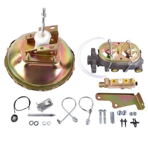 DURAFORCE Power Brake Booster Master Disc Drum Pro Valve Cylinder for Chevy Camaro 67-69