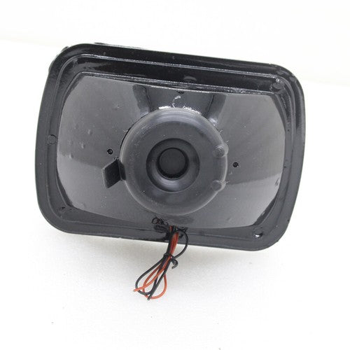 7" Inch 7X6 LED White CCFL Halo Diamond Cut Gray Lens Projector Headlights