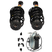 DURAFORCE Set of 3 Front Shock Strut Assys & Air Compressor For Cadillac XTS 3.6L V6 13-19