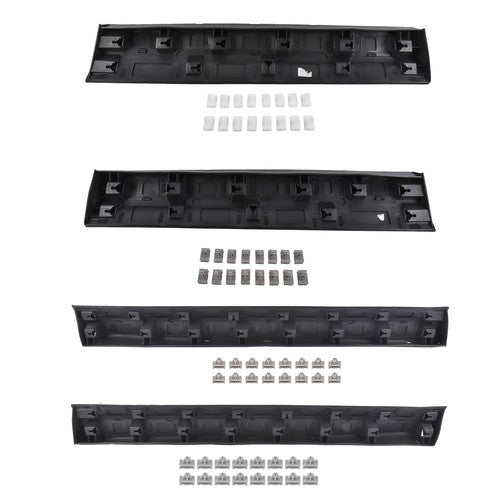 DURAFORCE 4Pcs Front Rear Lower LH & RH Door Trim Molding Black for Cadillac XT5 2017-2025