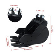 DURAFORCE 12" 300 mm Mini Excavators Attachment Narrow Bucket For 1-2 Ton Small Diggers