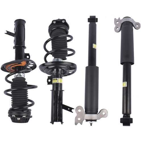DURAFORCE 2 Front Strut & Spring Assys + 2 Rear Shock Absorbers For Chevy Malibu 2016-2023