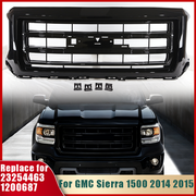 DURAFORCE Front Bumper Grille Gloss Black For GMC Sierra 1500 2014 2015 SLT Style 23254463