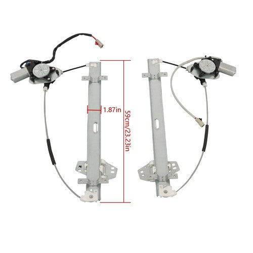 DURAFORCE For ACURA MDX 2001-2002 Power Window Regulator w/ Motor FL&FR 751-024 751-025