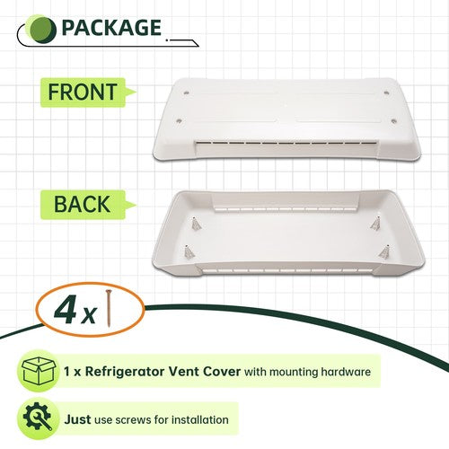 DURAFORCE Refrigerator Vent Lid For Truck RV Camper #65528 For Dometic Refrigerator Vent
