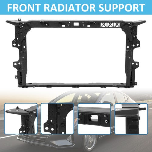 Black Front Radiator Support Core Frame For Hyundai Elantra 2019-2020 64101F3500