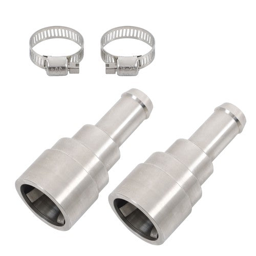 DURAFORCE 2×Heater Core Coolant Hose Connectors Fit For 1998-14 Silverado Tahoe Suburban