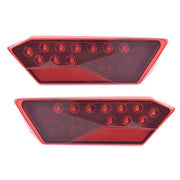 DURAFORCE Nice Red LED Tail lights For Polaris RZR 1000 Tubro Pair XP 900 900s Platics USA