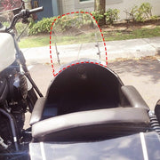 DURAFORCE 17"x15" Clear Scooter Moped Motorcycle Windshield For Yamaha Honda 125cc 150cc