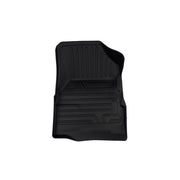DURAFORCE Front and Second Row Trunk Floor Mats Liners Black for Chevy Equinox GMC Terrain