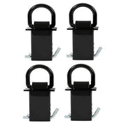DURAFORCE 4 PCS Heavy Duty Adjustable Trailer Stake Pocket D Ring Standard 2”x4” 16200LBS
