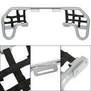 DURAFORCE Pair of Nerf Bars Silver bar Black nets Aluminum For Honda TRX 250EX 250X 01-24