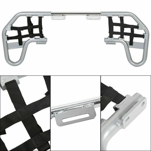 DURAFORCE Pair of Nerf Bars Silver bar Black nets Aluminum For Honda TRX 250EX 250X 01-24
