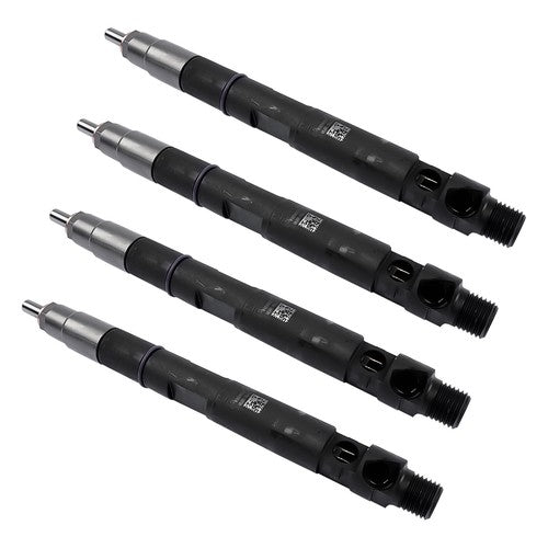 DURAFORCE 4Pcs Common Rail Diesel Fuel Injectors Black Fits JCB T4 Excavator 444 Engine