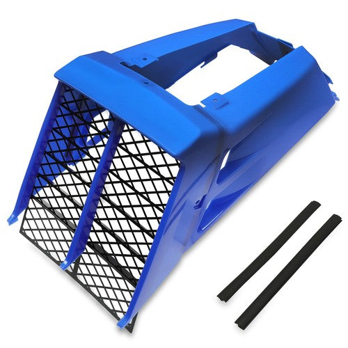 DURAFORCE Plastic Gas Tank Side Covers with Grill for Yamaha Banshee 350 YFZ350 87-06 Blue