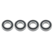 DURAFORCE 4Pcs 6208-2RS Bearings 40×80×18mm Double Rubber Seals Deep Groove Ball Bearing