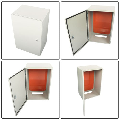 DURAFORCE Electrical Enclosure Box 24x16x12'' Carbon Steel IP65 Steel Electrical Box