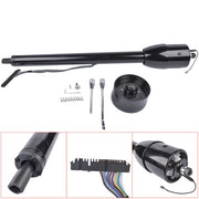 DURAFORCE Manual Column Floor Shift Tilt Steering Column w/ Wheel Adapter No Key Black 32"