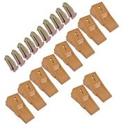 DURAFORCE X290 Sharp Bucket Teeth/Tooth with K290S Flexpins Fit for Mini Excavator 10Pcs