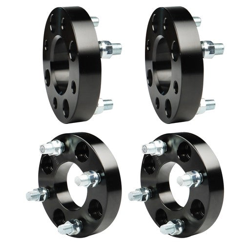 DURAFORCE 4× 1" 4x4 Wheel Spacers 62mm Hub Bore 1/2x20 Studs For EZGO Club Car Golf Cart