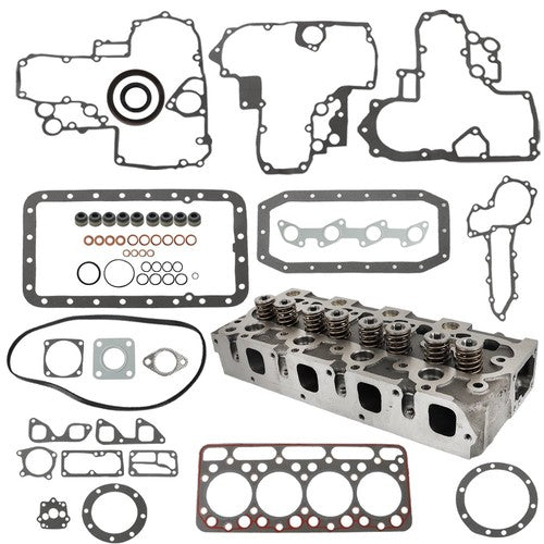 DURAFORCE V1902 Cylinder Head with Full Gasket &Valves For Kubota Holland L553 L555 Thomas