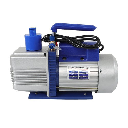 DURAFORCE Air Vacuum Pump 110V 9.6 CFM 1 HP Singl-Stage Rotary Vane HVAC For R134a Systems