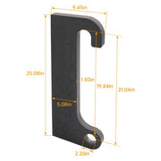 DURAFORCE 2 For Cat IT28 Loader mounts Steel Blank Quick Tach Bracket Attach Loader mounts
