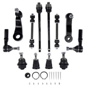 DURAFORCE 12Pcs Front Ball Joints Tie Rods Idler Pitman Arm for Chevy Silverado 2500 3500