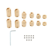 DURAFORCE Motorcycle Reusable Brass Wheel Spoke Balance Weights 12 Pack Universal