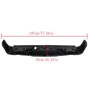 DURAFORCE Rear Bumper w/ Vent w/o Sensor Holes Black Metal Suitable For RAM 1500 2019-2022
