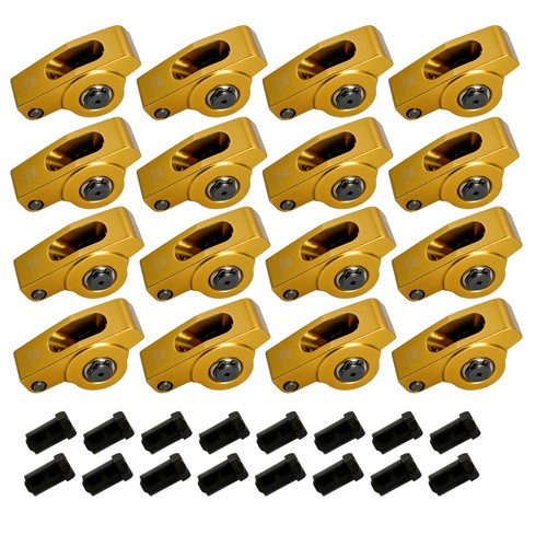 DURAFORCE Fits Chevrolet SBC 350 400 1.5 Ratio 7/16" Aluminum Full Roller Rocker Arms Set
