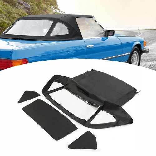 DURAFORCE Fit Mercedes R107 Soft top 280SL 560SL 380SL 450SL Convertible 68-89 1972 Black