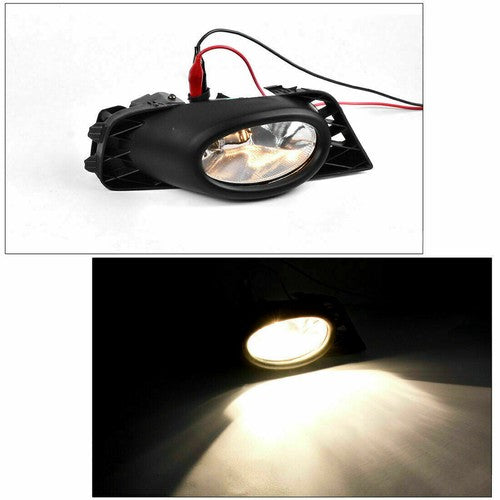 DURAFORCE For 2009 2010 2011 Honda Civic Sedan Clear Lens Fog Lights W/Bulb Switch Wiring