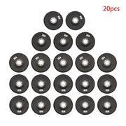 DURAFORCE 20 PCS T29 Flap Discs 4.5" x 7/8" 40/60/80/120 Grit Angle Grinder Sanding Disc