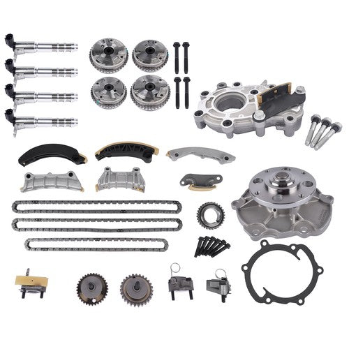 DURAFORCE Timing Chain Kit Oil & Water Pump VVT Sprockets for Cadillac ATS CTS GMC Acadia